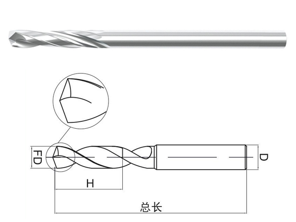 铝用硬质合金钻